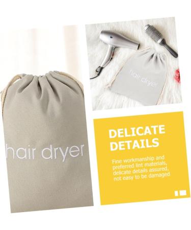 MAGICLULU 4pcs Hair Dryer Storage Bag Drawstring Storage Bag Storage Organizers Creative Storage Bag Cloth Storage Bag Drawstring Bags Travel Hair Dryer Bag Practical Bags Cosmetic Bags 33.00X30.00X0.50CM Light Grey - Buy Online on GoSupps.com