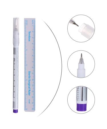 Uonlytech 10Pcs 0.5MM Tattoo Stencil Pens - Fine Point Markers for Coloring and Surgical Eyebrow Drawing - Buy Online on GoSupps.com