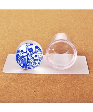 Encomy Nail Art Stamping Kit - DIY Manicure Tool with Clear Nail Stamp & Pressure Templates for Stunning Nail Designs - Buy Online on GoSupps.com