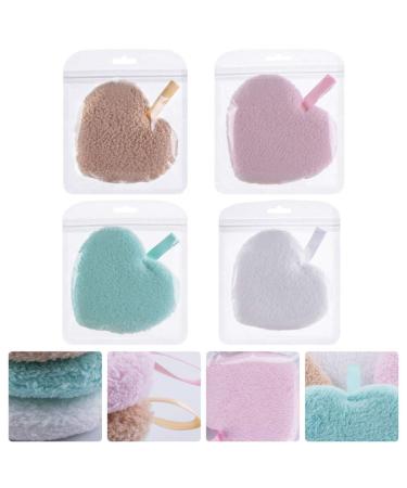 Beaupretty Facial Sponge 4pcs - Heart Shape Makeup Remover Puff for Flawless Skin Care - Buy Online on GoSupps.com