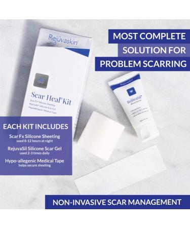 Rejuvaskin Scar Heal Kit - Advanced 22-piece Set for Scar Reduction - Buy Online on GoSupps.com