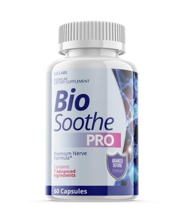 S.O Labs Biosoothe Pro Neuropathy Treatment Capsule for Nerve Pain Repair Pills Bio Soothe Premium Formula Supplement Alpha Fix Neeve (1 Pack)