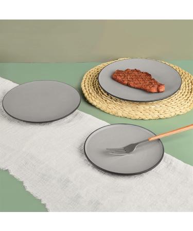Dishes Plates Frosted Disc Household Kitchen Restaurant Flat Plate Dinner Plate Dessert Plate Grey Simple Flat Plate Hotel Restaurant Commercial Disc Home Dining Plate (Size : 005) - Buy Online on GoSupps.com