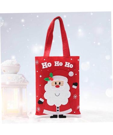 Healvian Tote Portable Christmas for Candies Cartoon Chocolate Pattern Santa Claus Party Bags Favors - Buy Online on GoSupps.com