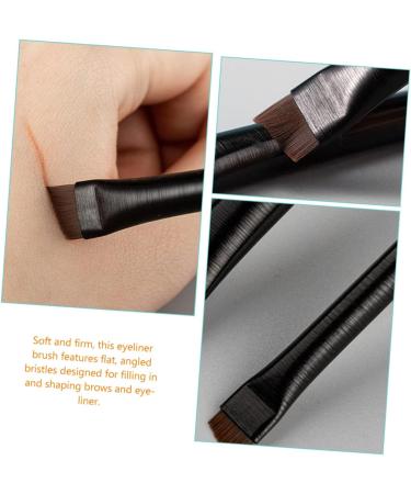 Baluue 6 Sets Eyeliner Brush Makeup Brush Eye Liner Wands Eyebrow Brush Spoolie Ear Black Wood - Buy Online on GoSupps.com