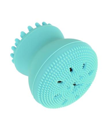 Facial Cleansing Brush Cute Cleansing Brush Facial Brush Soft Facial Brush for Travel Use Home Use for Daily Removal (Green)