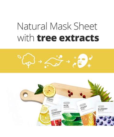 The Face Shop Facial Mask Sheets - 15 Pack Real Nature Peel Off Mask | Anti-Aging Firming & Moisturizing Essence for Glowing Skin - Buy Online on GoSupps.com