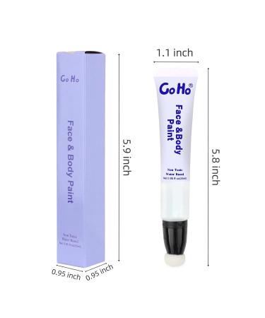 Go Ho Red White and Blue Face Body Paint Stick | Water-Based Washable Clown Makeup for Halloween & 4th of July | Easy Application with Cushion Applicator | International Shipping Available - Buy Online on GoSupps.com