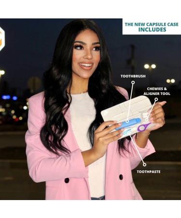 Dental Retainer Travel Case with Aligner Removal Tool - Compact Holder for Retainers, Partial Dentures, Guards, Aligners - Includes Toothbrush & Toothpaste Box - Buy Online on GoSupps.com