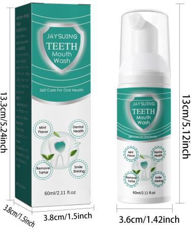 Whitening Toothpaste Foam & Mouthwash Set | 2-Piece Oral Care for Bright Teeth - Buy Online on GoSupps.com
