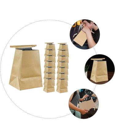 OHPHCALL Kraft Paper Vomit Bags - 45 Pcs Disposable Mini Trash Bags for Travel - Light Brown - Buy Online on GoSupps.com