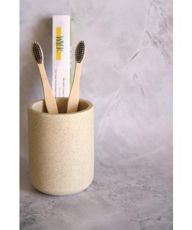 Soft Bamboo Toothbrush Set - Charcoal Infused Bristles | Eco-Friendly Pack of 2 - International Shipping Available - Buy Online on GoSupps.com