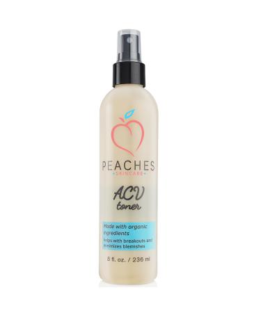 Apple Cider Vinegar Face Toner (8oz) - Vegan Toner for Face with Citrus Extracts - Facial Toner for Acne Breakouts and Blemishes - Gentle Exfoliating Toner