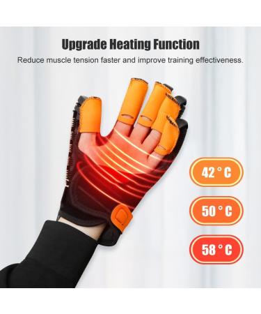 Finger Hand Function Rehabilitation Gloves Hand Stroke Recovery Equipment 3 Temperature and 9 Levels of Strength Adjustable for Stroke Hemiplegia and Poor Finger Mobility Patients - Buy Online on GoSupps.com