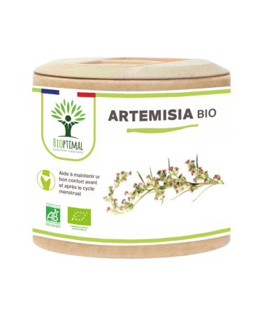 BIOPTIMAL - Artemisia Bio - Dietary supplement - 100% wormwood powder - Appetite Menstrual Cycle Kidney Health - Made in France - Ecocert certified - Vegan - 60 capsules