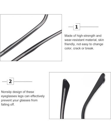 MipCase Replacement Metal Glass Bracket | Pair of Metal Arms for Reading Glasses & Sunglasses | Lightweight Spare Parts | International Shipping - Buy Online on GoSupps.com