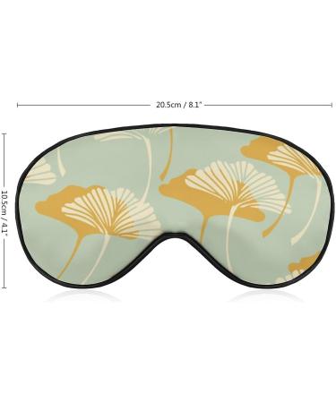 Ginko Leaves Sleep Mask - Adjustable Blindfold for Men & Women | Blocks Light for Travel, Nap, and Better Sleep - Buy Online on GoSupps.com