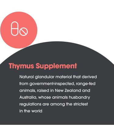 Allergy Research Group Thymus Supplement - Thymus Tissue Glandular Extract 1000mg Raw Thymus Glandular Ovine Lyophilized Hypoallergenic - 75 Count - Buy Online on GoSupps.com