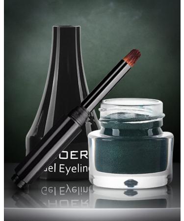 Go Ho Green Eyeliner Gel Pot - High Pigmented Matte Eye Makeup with Brush for Women - Buy Online on GoSupps.com