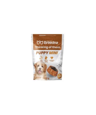 BREEDNA - Puppy Mini 1.25kg | Small Breed Puppy Food with Chicken, Turkey and Egg | Ideal for Puppies from 1 Month Old and Nursing Mothers
