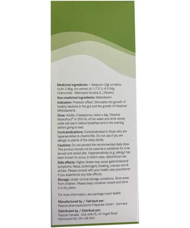 Pascoe - Markofruct Prebiotic Powder to stimulate the growth of healthy bacteria in the gut and the growth of intestinal bifidobacterial Made with Chamomile and inulin (Oligofructose) Dissolves in hot water to drink like a tea 200 g 200 g (Pack of 1) - Buy Online on GoSupps.com