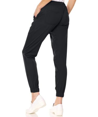 Mini Marilyn Scrub Joggers - 4-Way Stretch, Elastic Waistband, Large Black - Buy Online on GoSupps.com