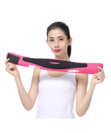 Face Lifting Belt V Line Chin Cheek Slimming Band Pink | Anti Wrinkle Strap for Women - Facial Contouring & Lift Up Tool - Buy Online on GoSupps.com