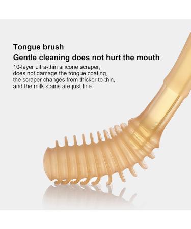 Gentle Baby Toothbrush for 0-3 Years | Soft Bristles & Cartoon Design | Liquid Silicone Material - International Shipping Available - Buy Online on GoSupps.com