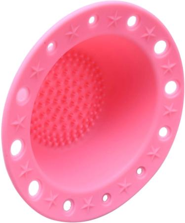 Panysilioer Silicone Makeup Brush Cleaner Cleaning Tool Cosmetic Pen Holder (Pink) - Buy Online on GoSupps.com