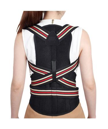Posture Corrector For Kids Aldult Women Men Dual Adjustable Breathable Back Brace Straightener For Winter Warm Clavicle Support Spine Lumbar Neck Shoulder Corrector (Size : XL)