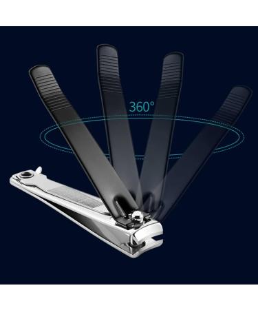 Sizler Beauty Nail Clippers Set Nail Cutter Stainless Steel for Thick Fingernails Toenails Heavy Duty Nail Clipper for Men Women - Black - Buy Online on GoSupps.com