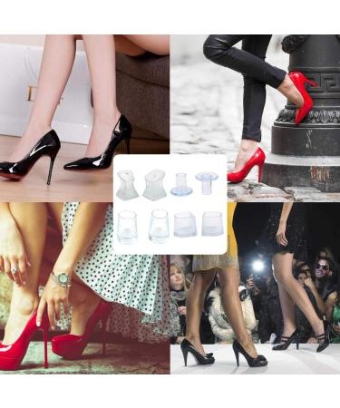 EQLEF Sales Saver High Heels - Transparent St ckel High Heel Caps for Weddings & Formal Occasions - 13 Pairs for Daily Use - Buy Online on GoSupps.com