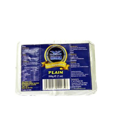 Heera - mini Papadams - plain - 200g x 2 double pack