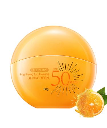 Vitamin E Face Sunscreen SPF 50 PA+++ Anti-Age SPF 50 Cream Face Cream SPF 50 Face Sunscreens UVA/UVB Protection Broad-Spectrum Calm Soothing Non-Greasy Lightweight Waterproof