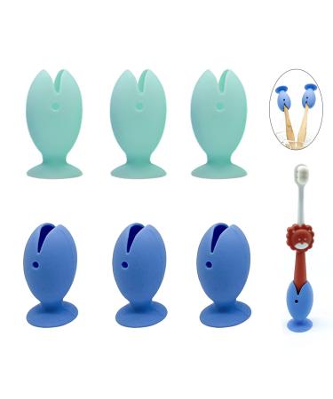 Tooth Brush Cover Toothbrush Holder Kids and Adults Toothbrush Suction Cup Travel Toothbrush Head Cover Protector Silicone Suction Cup Toothbrush Holder.Multi-Purpose Toothbrush Storage (6 PCS)