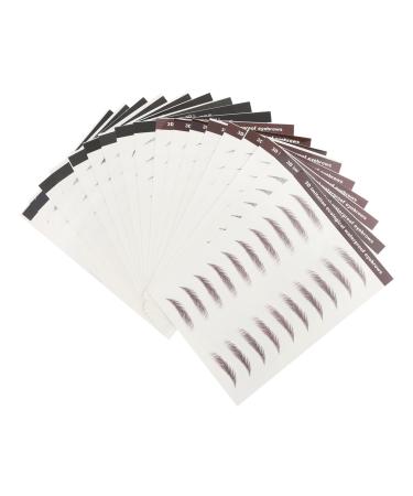 HONMEET 18Pcs Eyebrow Stickers Eyebrow Stencils Makeup Gadgets Eyebrow Stickers Water Transfer Forehead Paper Water Transfer Eyebrow Size 3d