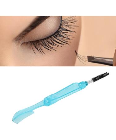 Eyelash Comb Tools Eyelash Brush Plastic Eyebrow Comb 2 Use for Makeup (Blue) - Buy Online on GoSupps.com