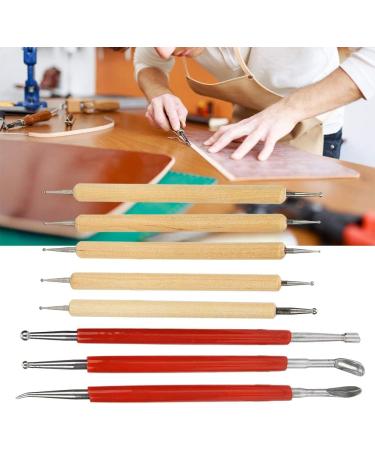Zerodis 8Pcs Leather Carving Craft Kit - Manual Carving Stylus Dotting Tools Set for Embossing & Spoon Carving - Buy Online on GoSupps.com