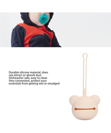 Shop Silicone Bear Shape Pacifier Holder & Travel Storage Bag for Newborns - Premium Accessories for Boys & Girls - Buy Online on GoSupps.com