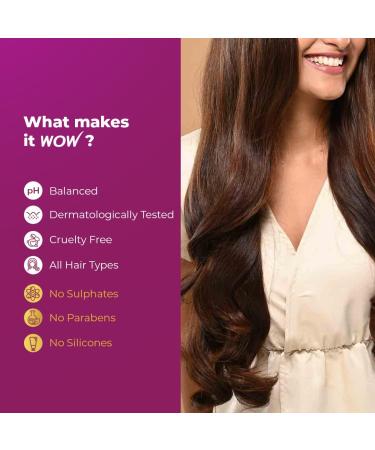 WOW Skin Science Red Onion Black Seed Oil Shampoo - Paraben & Sulphate Free - 300ml - Buy Online on GoSupps.com