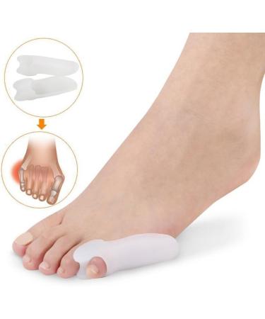 Pedimas Inflamed Bale Help Corrector Splint - Premium Gel Pain Relief Pads for Small Pinky Toe - Includes 2 Pairs with Toe Spreader - Buy Online on GoSupps.com