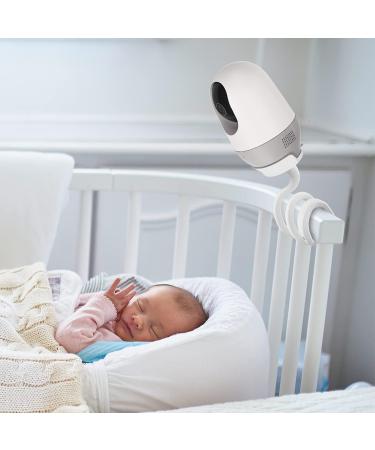 TIUIHU Baby Monitor Holder - Flexible Mounting Stand for Nooie Cam 360 Baby Monitor - Multifunctional White Stand - Buy Online on GoSupps.com