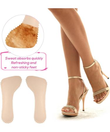 High Heel Inserts for Women - 2 Pairs Invisible Adhesive Cushion Insoles with Arch Support | Non-Slip Comfort Shoe Pads for Sandals Flats and Pumps (Beige - Buy Online on GoSupps.com