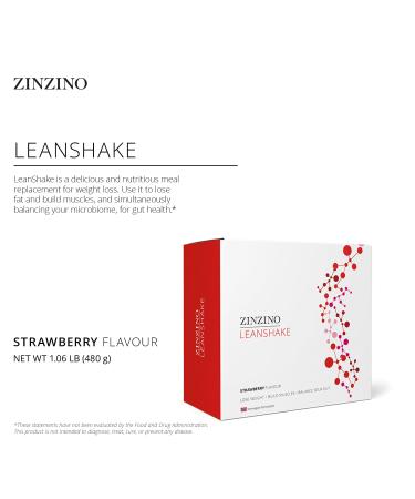 Buy ZINZINO LeanShake Strawberry - 16 Single Serve Packets | Healthy Meal Replacement - International Shipping Available - Buy Online on GoSupps.com