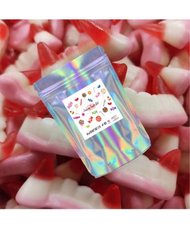 Simway Trade Jelly Vampire Teeth - Halloween Sweets - 1kg Share Size Bags - Spooky Sweets - Halloween Pick and Mix Trick Or Treat