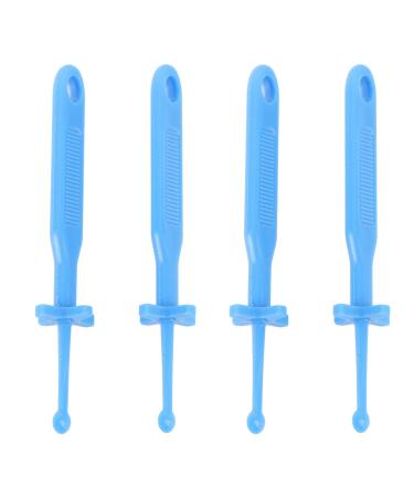 CHEOTIME 4PCS Earwax Removal Cleaning Tool Reusable Plastic Ear Scoop with Guard Comfortable and Safe Ear Wax Cleaner for Adults and Kids