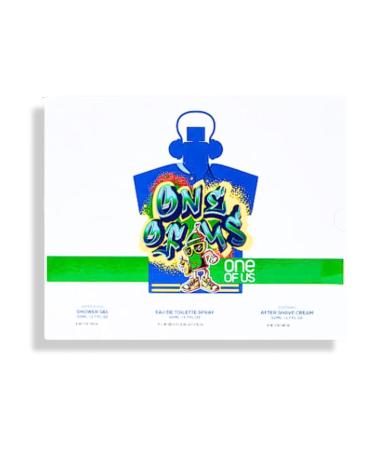 Mens One Of Us Pour Homme Fragrance Gift Set 3-Piece. 5.1 FL. OZ. Includes 1 soothing After Shave Cream 1 Eau de Toilette Spray 1 Shower Gel. Citrus Aromatic fragrance for men. - Buy Online on GoSupps.com