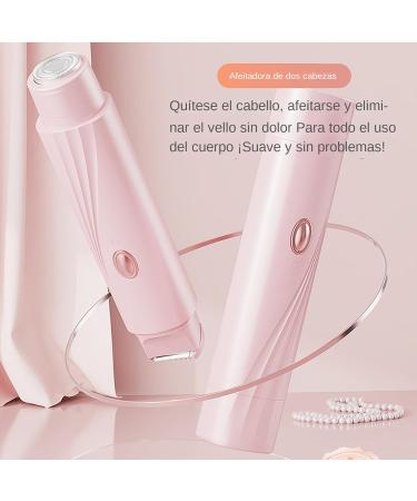 Womens shaver with double head without cable waterproof for intimate area body trimmer for sensitive skin and Pink - Buy Online on GoSupps.com