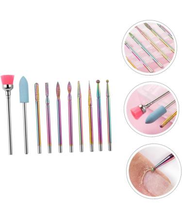 POPETPOP 1Set Alloy grinding head acrylic nail art tools carbide cuticle remover bits Nail Drill Bits acrylic nail tools Manicure Drill Bit diamond Tungsten steel alloy cell phone - Buy Online on GoSupps.com