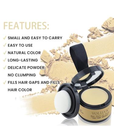 Fullylach Approach Powder - Hair Volume & Styling Powder for Women & Men | Waterproof Hair Makeup - 4g Light Blonde - Buy Online on GoSupps.com